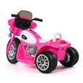 Miniatyrbild 5 av 5: Poliscykel Barn - Chopper 6V - 1 till 3 år - Rosa