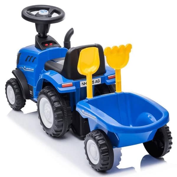 Barnbärande New Holland T7 - Traktor med Släp - 1 till 3 år - Blå