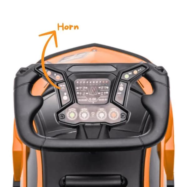 Barnbärande Lamborghini - för spädbarn - 1 till 3 år - Orange