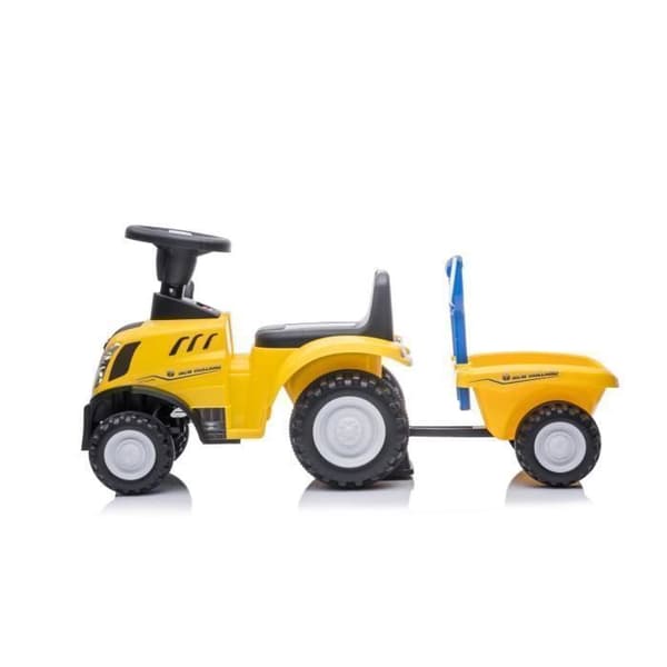 Barnvagn Barn New Holland T7 - Traktor med Släpvagn - 1 till 3 år - Gul