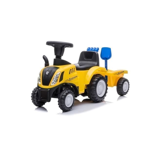 Barnvagn Barn New Holland T7 - Traktor med Släpvagn - 1 till 3 år - Gul
