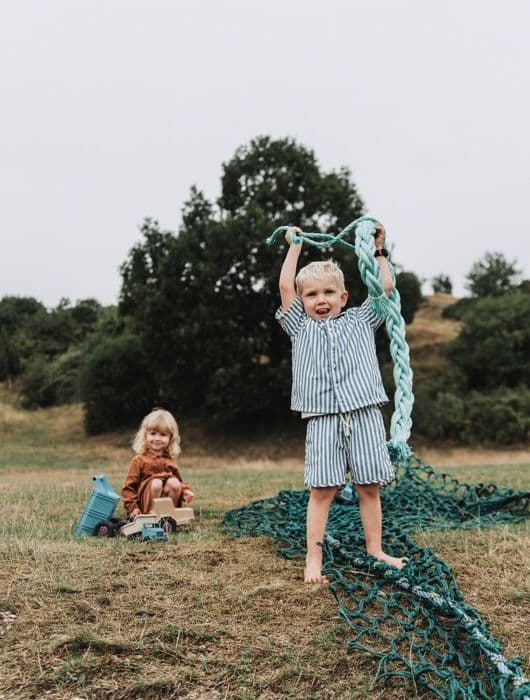 Leksak - DANTOY - Gungande lastbil - Återvunnen plast - Vit/Blå - Blandat - Från 3 år