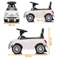Miniatyrbild 6 av 6: Barnbärande Fiat 500 - för spädbarn - 1 till 3 år - Vit