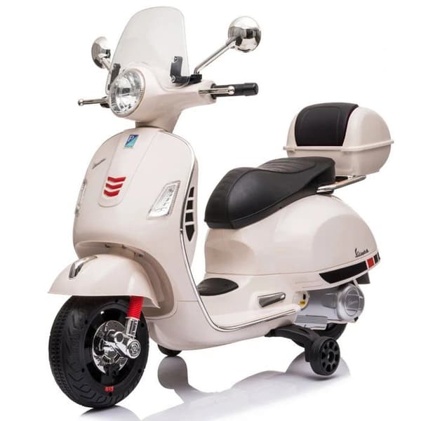 Vespa för Barn GT - Batteri 6V - 3 till 6 år - med Musik - Vit