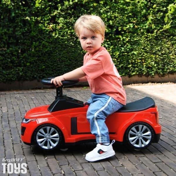 Barnvagn - Range Rover Vogue - med belysning - 1 till 3 år - Röd