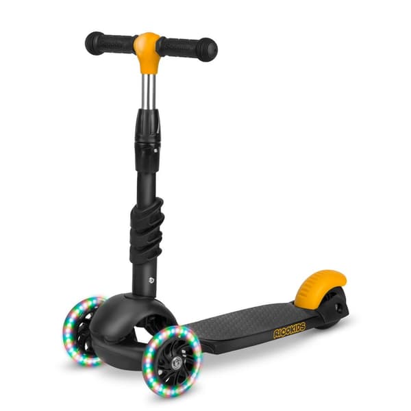 Ricokids Cubi trehjulet løbehjul - sort og orange