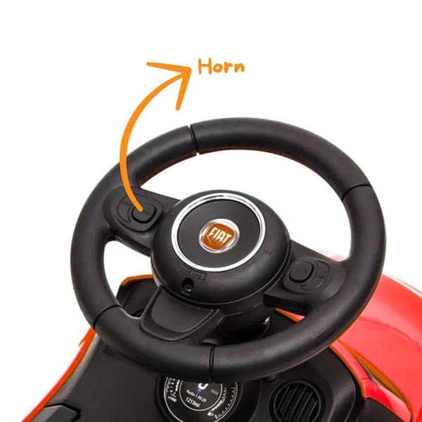 Barnbär Fiat 500 - för spädbarn - 1 till 3 år - Röd