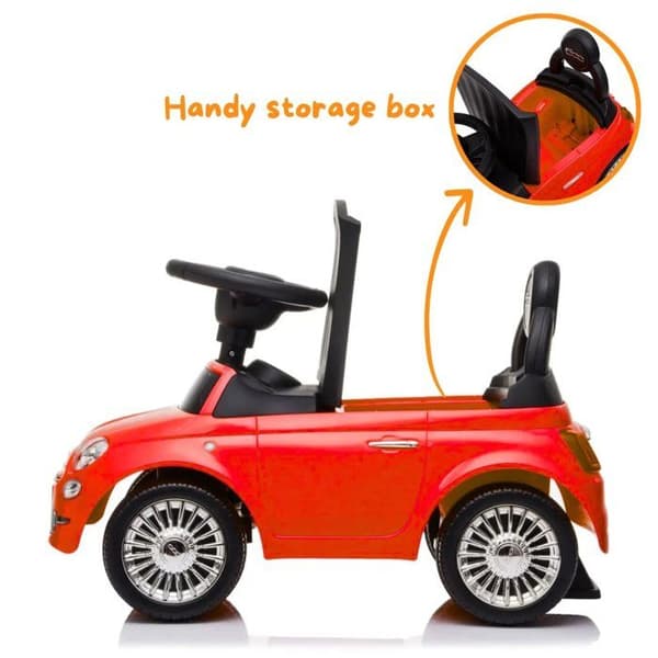 Barnbär Fiat 500 - för spädbarn - 1 till 3 år - Röd