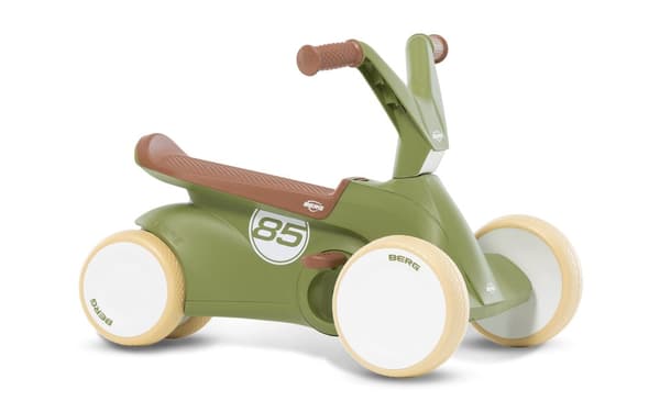 BERG GO² Retro Gåbil - 10 til 30 Måneder - Udtrækkelige Pedaler - Grøn