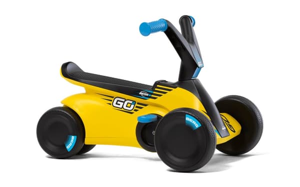 BERG GO² SparX Gåbil - 10 til 30 Måneder - Udtrækkelige Pedaler - Gul
