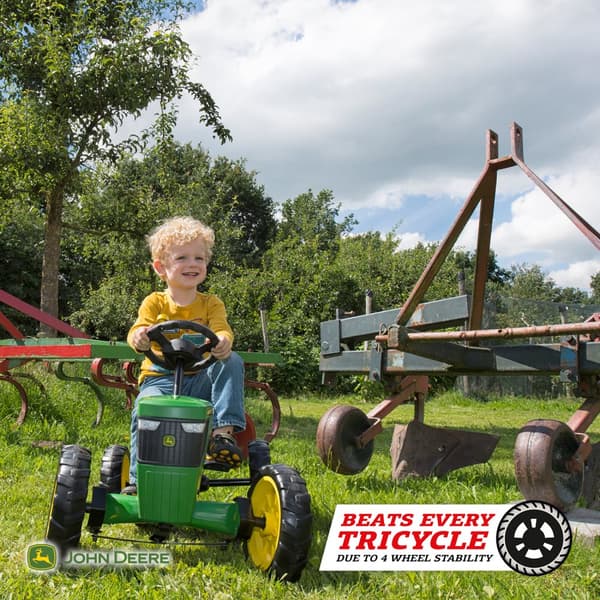 BERG Buzzy John Deere Gokart - Officielt licensprodukt - 2 til 5 år - Grøn/Gul