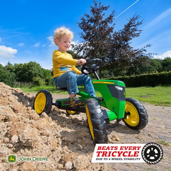 BERG Buzzy John Deere Gokart - Officielt licensprodukt - 2 til 5 år - Grøn/Gul