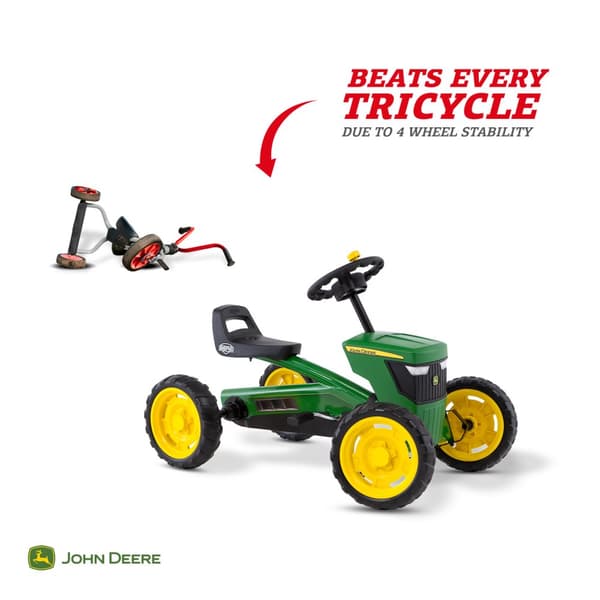 BERG Buzzy John Deere Gokart - Officielt licensprodukt - 2 til 5 år - Grøn/Gul