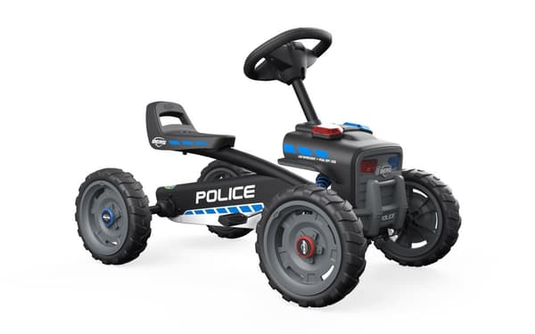 BERG Buzzy Police Gokart - Med lydkasse - Sort - 2 til 5 år