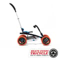 Miniatyrbild 2 av 6: BERG Buzzy Nitro Gokart - 2 till 5 år - Justerbart Sadel - Blå/Orange - inkl. tryckstång