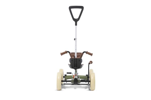 BERG Buzzy Retro Gokart - 2 till 5 år - Justerbart Sadel - Grön - inkl. tryckstång