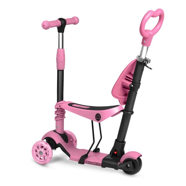 Ricokids Todi trehjulet løbehjul - pink