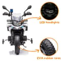 Miniatyrbild 3 av 6: Elektrisk motorcykel för barn - BMW F850 GS - 12V - 3 till 6 år - Vit