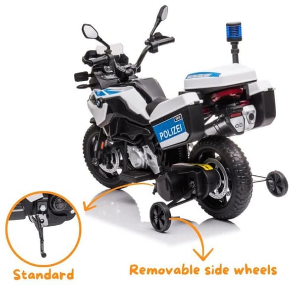 Elektrisk motorcykel för barn - BMW F850 GS - 12V - 3 till 6 år - Vit