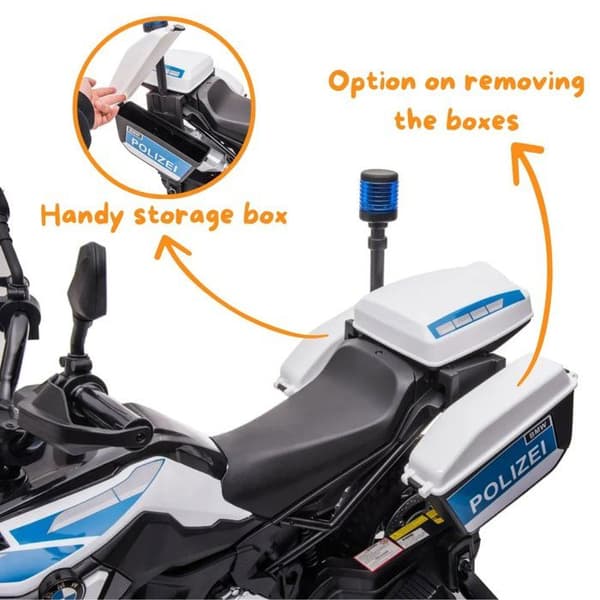 Elektrisk motorcykel för barn - BMW F850 GS - 12V - 3 till 6 år - Vit