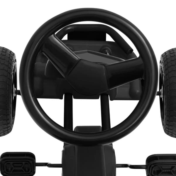 vidaXL pedal-gokart med luftdæk sort -  Cykler & løbecykler