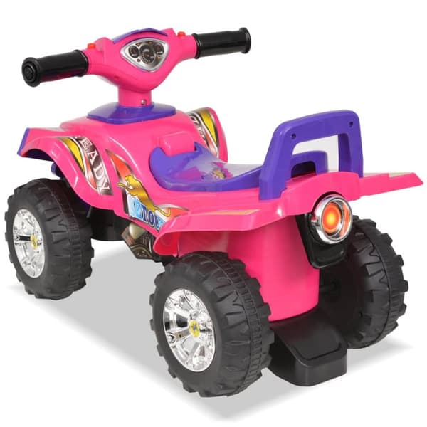 Cykler & løbecykler - Living el-ATV til børn med lyd og lys lyserød og lilla