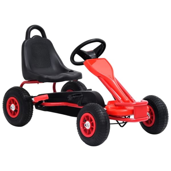 Cykler & løbecykler - Living pedal-gokart med luftdæk rød