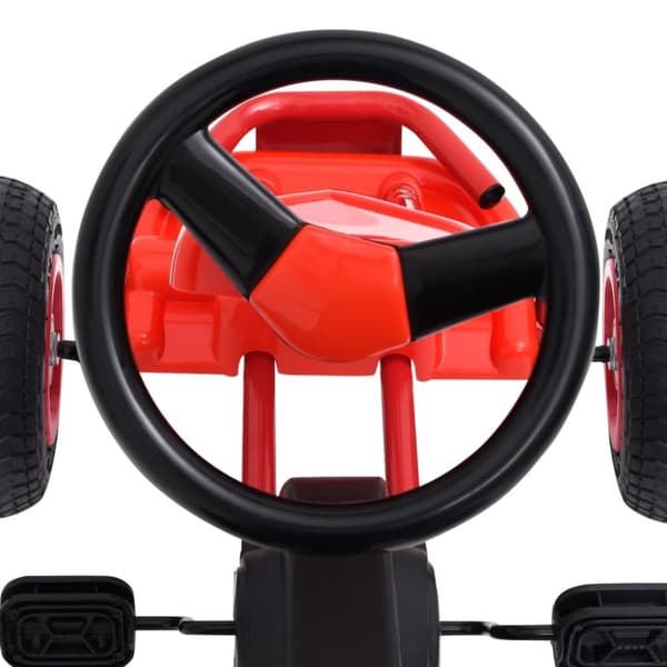 Pedal-gokart med luftdæk rød - Pedal-gokart - Pedal-gokarts - Home & Living