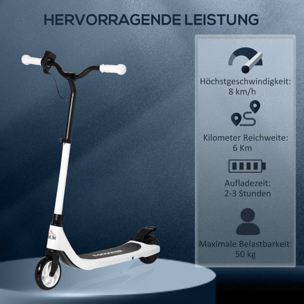 Rootz E-skootteri lapsille - Sähköpotkulauta - Lasten sähköskootteri - 6 km Kantama - Säädettävä kahvan korkeus - Akun tason näyttö - Pikapysäytys - 7