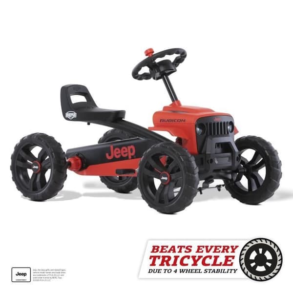 BERG JEEP Buzzy Rubicon pedalkart - Röd - 4 hjul - För barn från 9 månader till 5 år