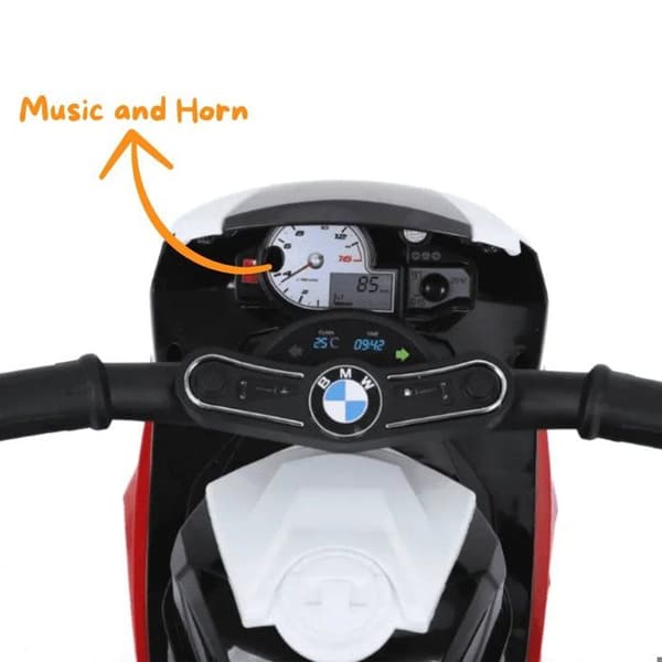 Elcykel Barn - BMW S1000 RR - 1 till 3 år - Batteri 6V - Röd