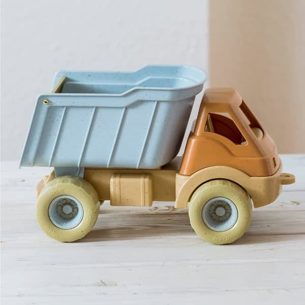 Leksak - DANTOY - Dumper - Återvunnen plast - Vit och Gul