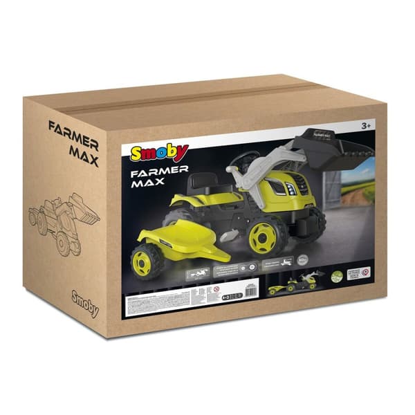 Pedaltraktor Smoby Grön