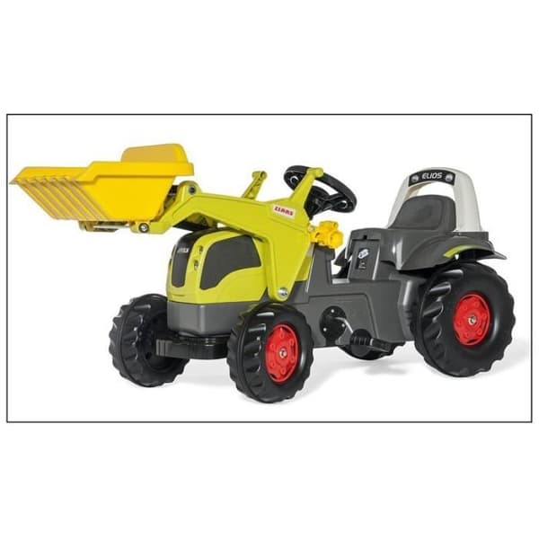 RollyKid CLAAS Elios traktor med främre skopa - ROLLY TOYS - Gul - För barn från 3 år