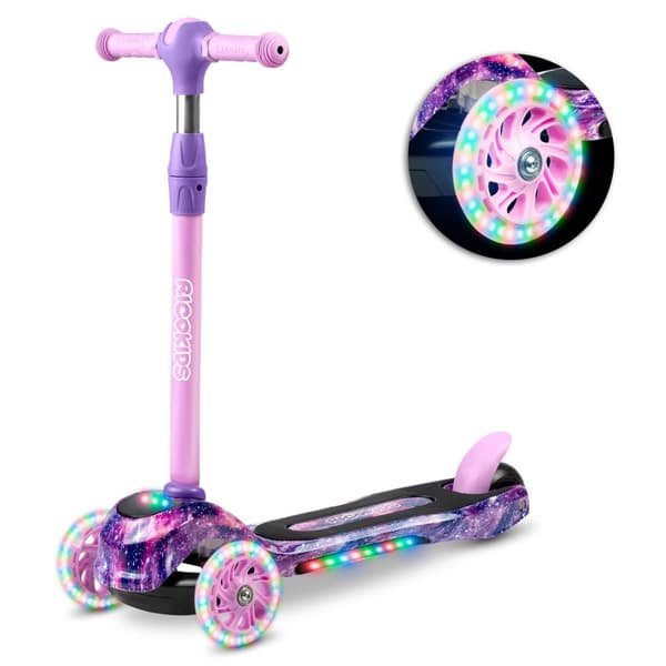 Ricokids Piko 3-hjuls skoter - rosa och lila