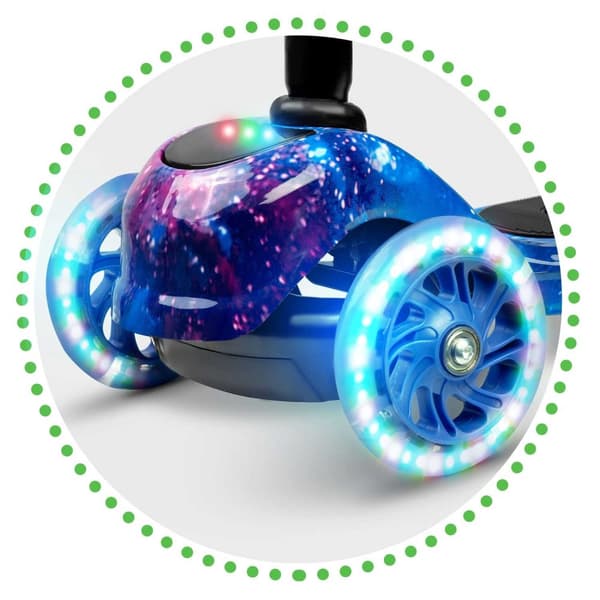 Ricokids Piko 3-hjulet scooter - sort og blå