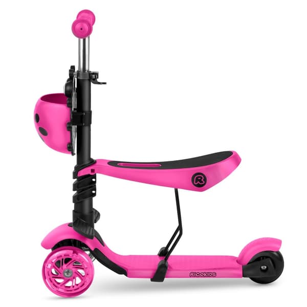 Ricokids Buggy 3-hjuls skoter - Rosa