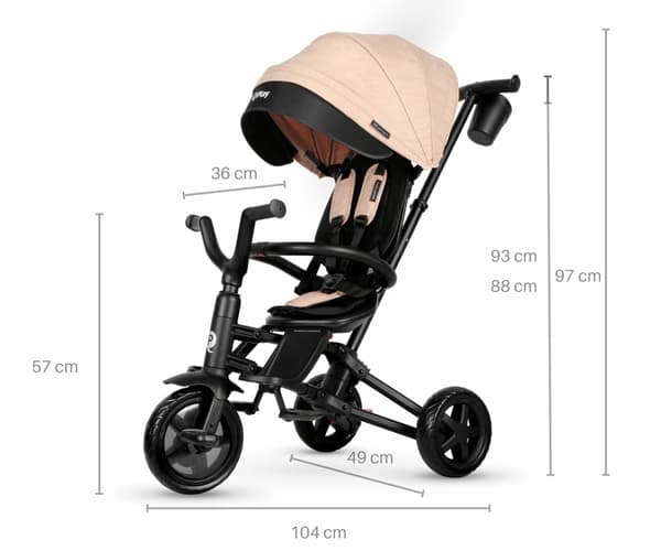 Qplay Trehjuling Nova Niello Khaki