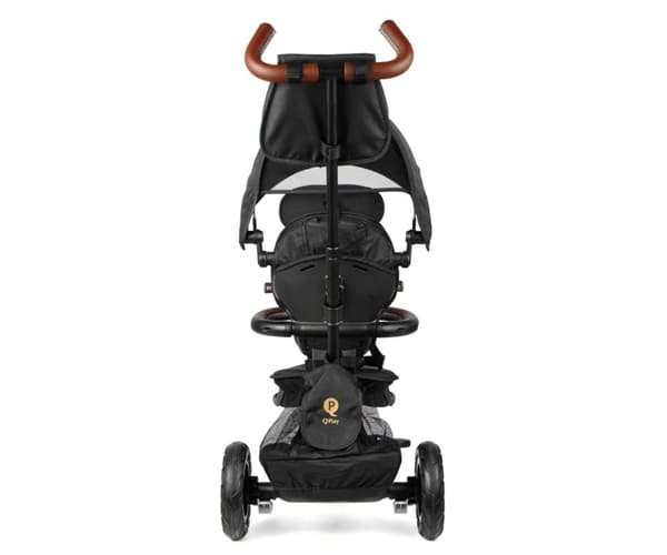 Qplay Rito Deluxe gummisort trehjulet cykel