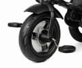 Miniatyrbillede 10 af 10: Qplay Rito Deluxe gummisort trehjulet cykel