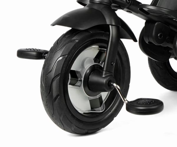 Qplay Rito Deluxe gummisort trehjulet cykel