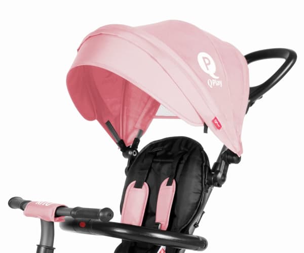 Qplay Trehjuling Rito Gummi Rosa