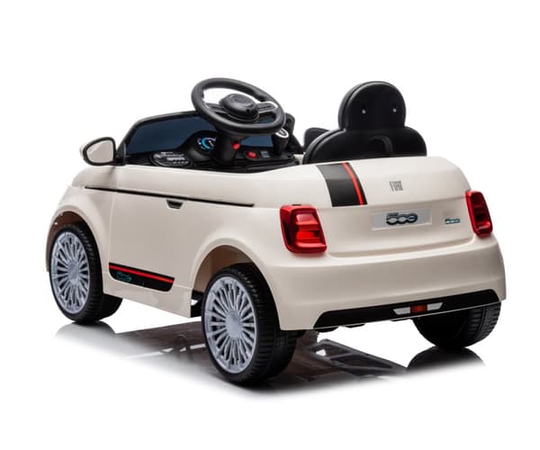 Milly Mally Fiat 500e Vit batteridrivet fordon