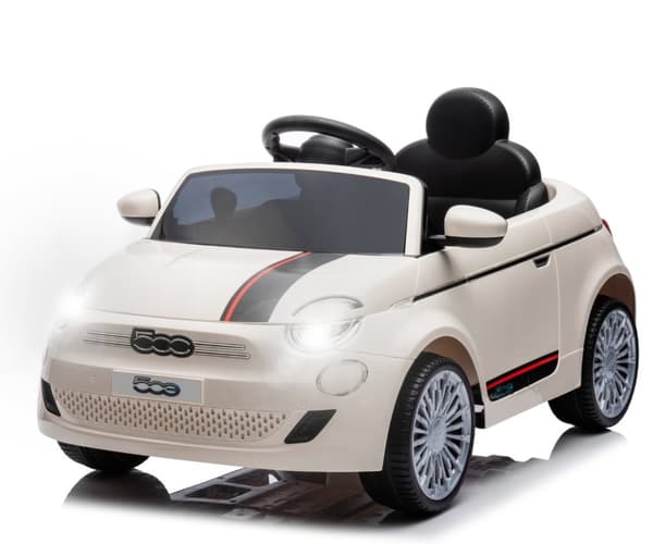 Milly Mally Fiat 500e Hvid batteridrevet køretøj