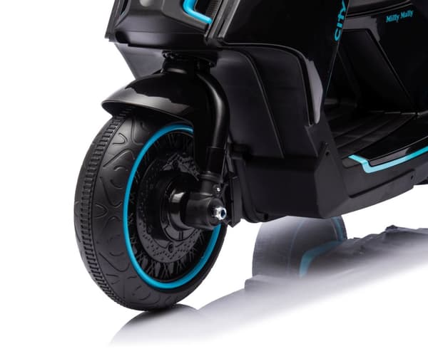 Milly Mally Batteridrevet køretøj City Black scooter