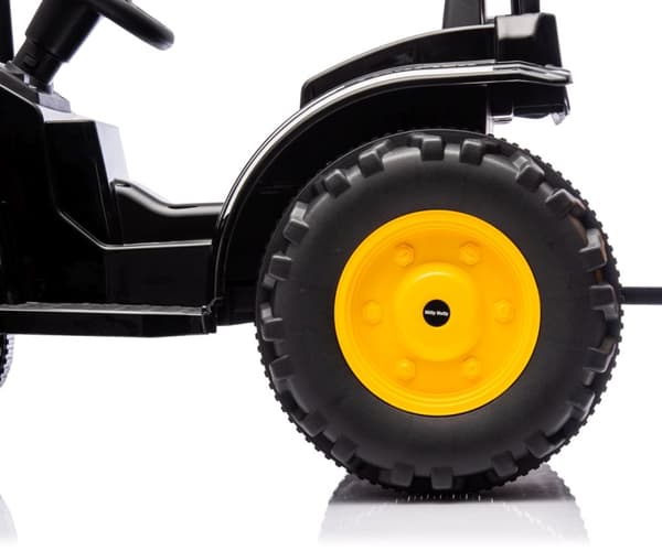 Milly Mally Akkukäyttöinen ajoneuvo Traktori perävaunulla Farmer Yellow