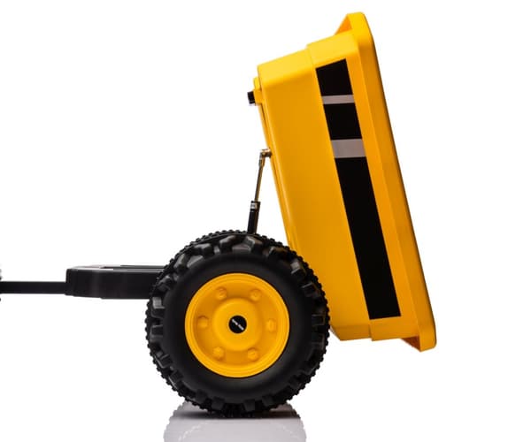 Milly Mally Akkukäyttöinen ajoneuvo Traktori perävaunulla Farmer Yellow