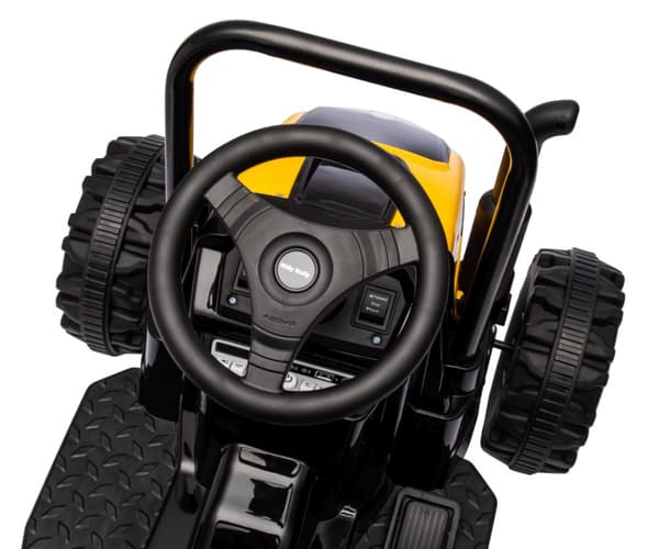 Milly Mally Akkukäyttöinen ajoneuvo Traktori perävaunulla Farmer Yellow