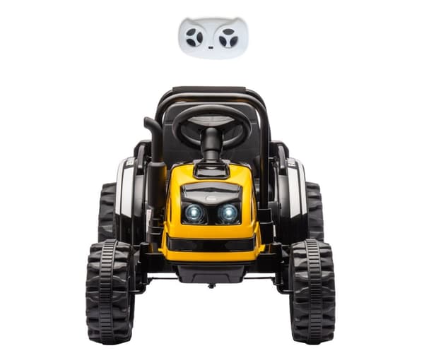 Milly Mally Akkukäyttöinen ajoneuvo Traktori perävaunulla Farmer Yellow