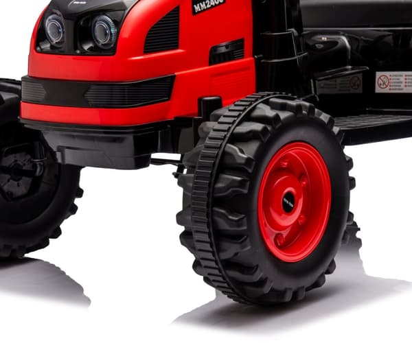 Milly Mally Batteridrevet køretøj Traktor med trailer Farmer Red